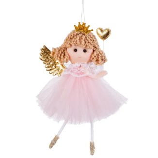 COLGANTE ARBOL DE NAVIDAD ANGEL ROSA