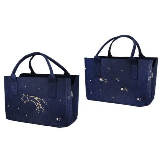 BOLSA AZUL FIELTRO ESTRELLA