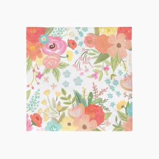 SERVILLETA FLORAL 33X33 CM