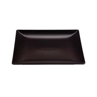 PLATO POSTRE NEGRO STONEWARE