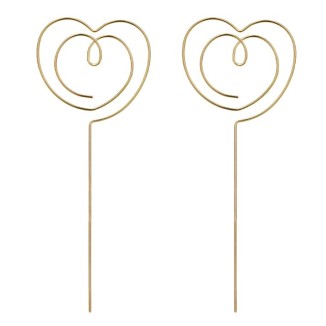 CAKE TOPPERS ADORNO CORAZON DORADO 12X4,5 CM