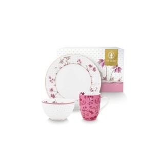JUEGO DESAYUNO JOLIE PINK 3PZS