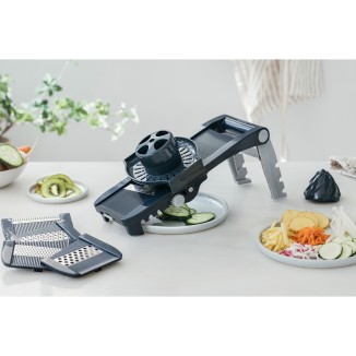 Mandolina De Cocina Lacor Con 5 Cuchillas De Acero Inoxidable - Pies Plegables Antideslizantes
