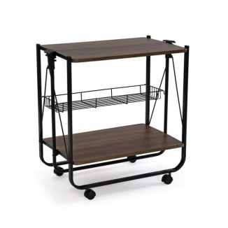 CARRO PLEGABLE CON RUEDAS MADERA