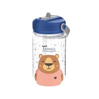 BOTELLA TRITAN INAFNTIL CON PAJITA OSO 350 ML