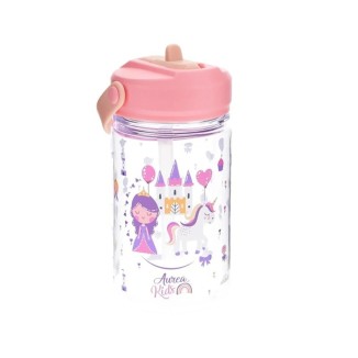 BOTELLA TRITAN UNICORNIO C/PAJITA 350 ML