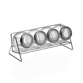 SET 4 BOTES ESPECIEROS CON SOPORTE