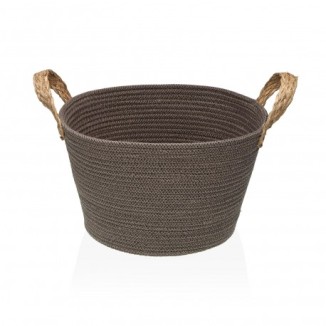 CESTA CONICA GRIS OSCURO