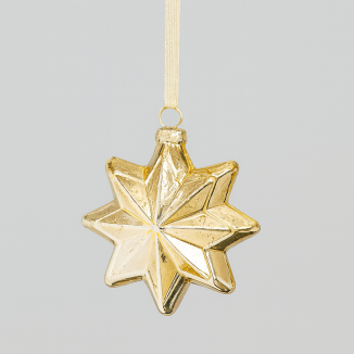 COLGANTE NAVIDAD ESTRELLA POLAR DORADA