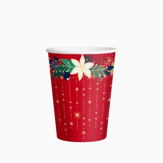VASO CARTON ADORNOS NAVIDAD 27 CL