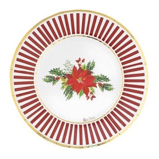 PLATO FLOR DE PASCUA 21 CM