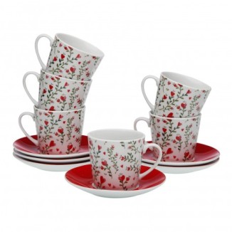 JUEGO CAFE 6 TAZAS LOVER