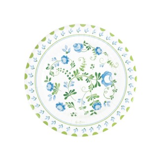 PLATO POSTRE FLORAL GRACE 21 CM