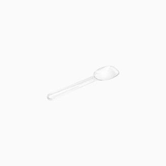 CUCHARITAS HELADO PLÁSTICO PS REUTILIZABLES 8.5 CM TRANSPARENTE (50 UDS)