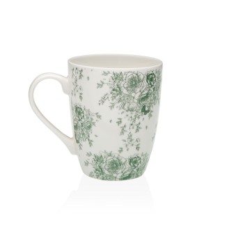 MUG BEATRICE DE PORCELANA CON ESTAMPADO FLORAL
