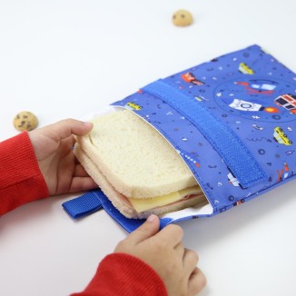 FUNDA PARA SÁNDWICH Y SNACK CARS 18 X 18 CM
