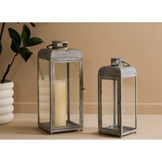 FAROL METAL POSITANO GRIS