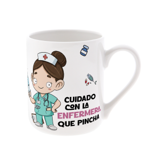 TAZA DE CERÁMICA ENFERMERA 330 ML – MALASAÑA