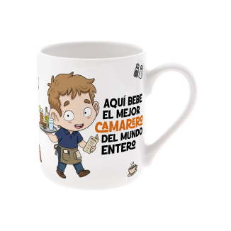 TAZA DE CERÁMICA CAMARERO 330 ML – MALASAÑAT