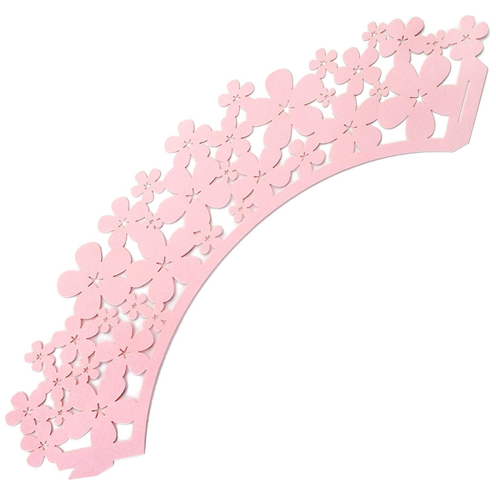 ENVOLTORIO CUPCAKE ROSA (10 UNID.)