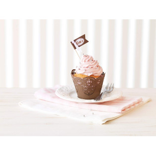 DECOSET PAPEL CUPCAKE CHOCOLATE 24 CAPSULAS