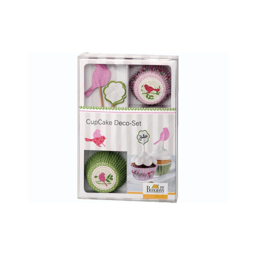 DECOSET CUPCAKE VOGEL 24 CAPSULAS