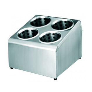 SOPORTE CUBIERTOS INOX C/4 VASOS