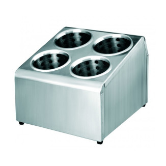 SOPORTE CUBIERTOS INOX C/4 VASOS