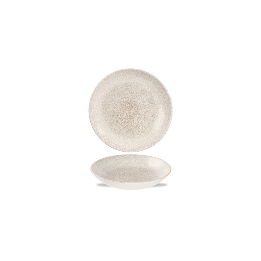 BOWL COUPE RAKU AGATE GREY (CHURCHILL)
