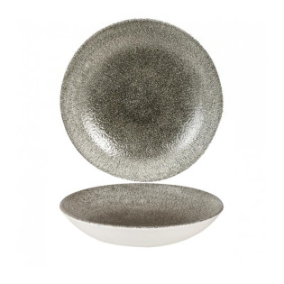 BOWL COUPE PRINTS RAKU QUARTZ (CHURCHILL)
