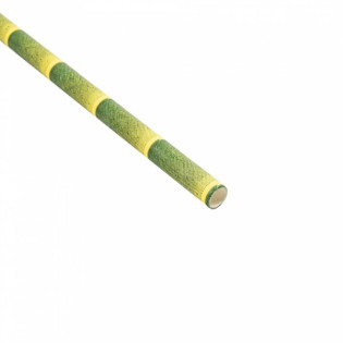 PAJITAS RECTAS PAPEL ESTAMPADO BAMBU P. 250