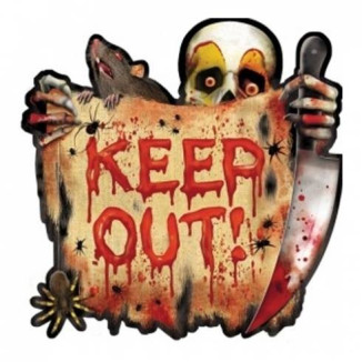 PAYASO TERRORIFICO KEEP OUT
