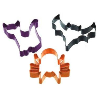 SET 3 CORTADORES HALLOWEEN INOX