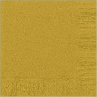 SERVILLETA ORO 33X33 (20 UNID.)