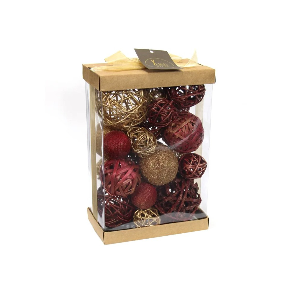 SET BOLAS CHRISTMAS DECORACION