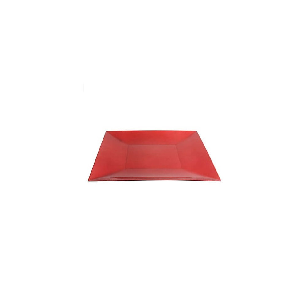 PLATO PRESENTACION CUADRADO PLASTICO 30X30 CM (VIEJO VALLE)