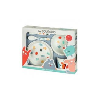 VAJILLA INFANTIL FLUFFY BUDDY 5 PZ