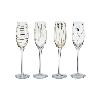 SET 4 COPA CHAMPAGNE CRISTAL CHEERS 20,7 CL