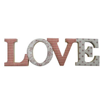 PALABRA DECORACION LOVE ROJO