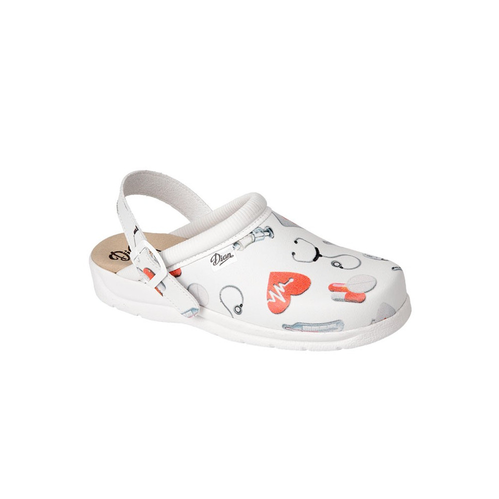 ZUECO PISA ESTAMPADO BLANCO (DIAN)