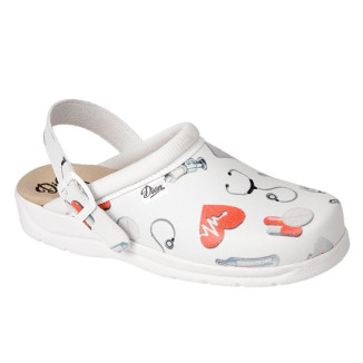 ZUECO PISA ESTAMPADO BLANCO (DIAN)