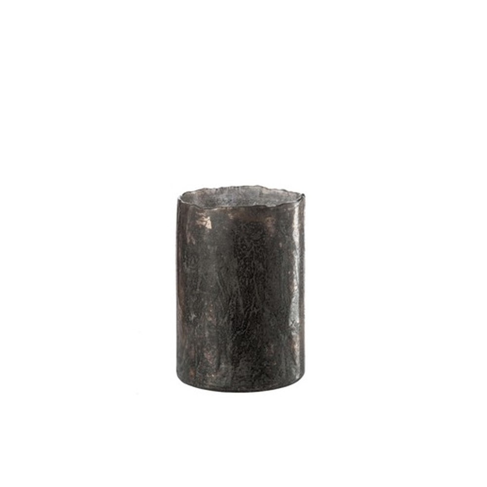 JARRON CILINDRO ANCHO CRISTAL BROWN