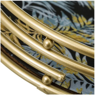 BANDEJA METAL ORO 30X7 CM