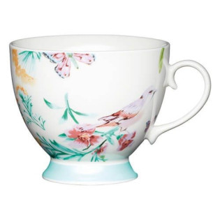 MUG WHITE BIRDS BONE CHINA 400 ML