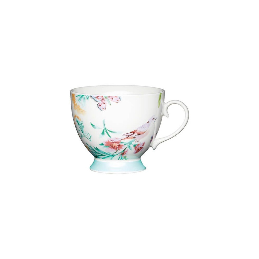 MUG WHITE BIRDS BONE CHINA 400 ML