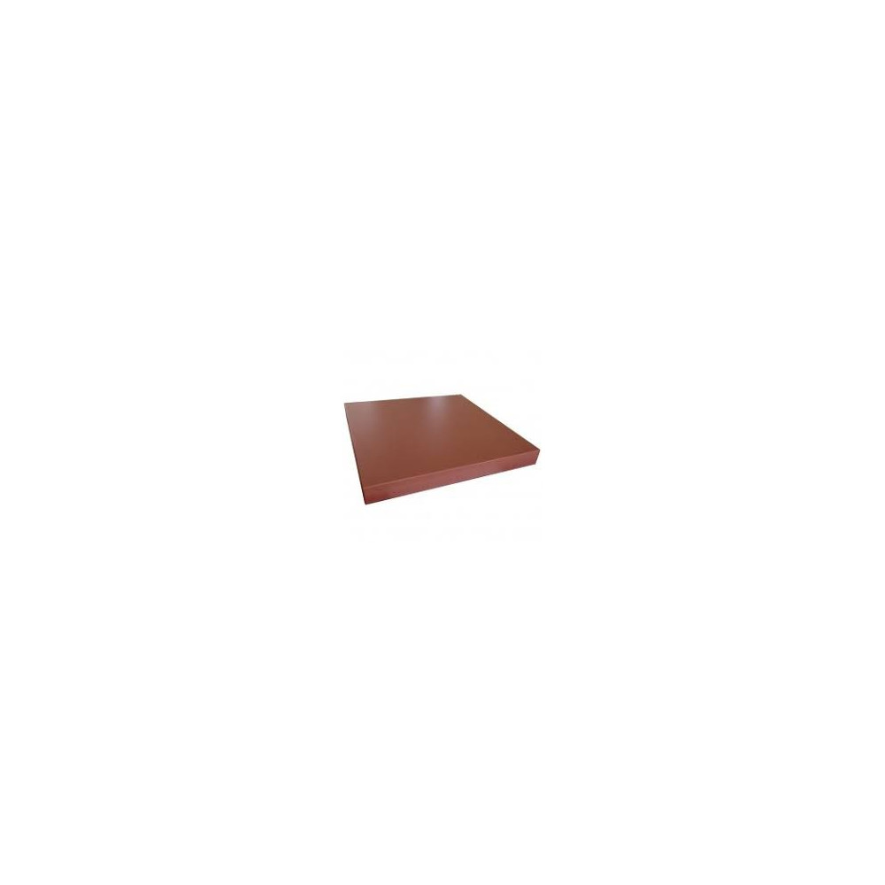TABLA POLIETILENO 45X45X5 CM ROJA