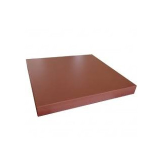 TABLA POLIETILENO 45X45X5 CM ROJA