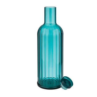 JARRA PLASTICO  TRANSPARENTE AGUA MARINA 1 LITRO (APS)