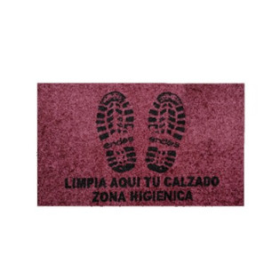 ALFOMBRA HIGIÉNICA BURDEOS 46X75 CM.