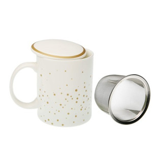 TAZA INFUSION BRAIS BLANCO ORO